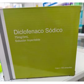 Diclofenaco Sodico 75Mg 3Ml Sol Iny X 100 Amp